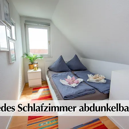 Helles 80m2 Maisonette-loft Mit Balkon, Kingsize Bett, Smart-tv, Etc * Erfurt