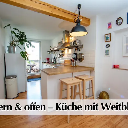 Helles 80m2 Maisonette-loft Mit Balkon, Kingsize Bett, Smart-tv, Etc Διαμέρισμα