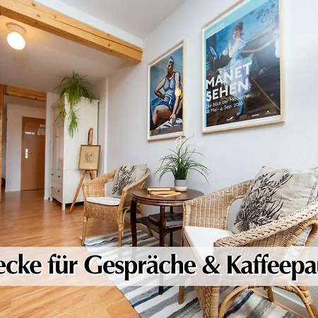 Apartment Helles 80m2 Maisonette-loft Mit Balkon, Kingsize Bett, Smart-tv, Etc Erfurt