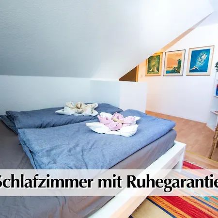 Helles 80m2 Maisonette-loft Mit Balkon, Kingsize Bett, Smart-tv, Etc Erfurt