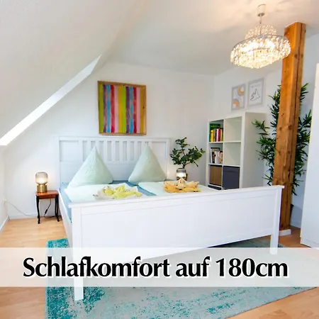 Helles 80m2 Maisonette-loft Mit Balkon, Kingsize Bett, Smart-tv, Etc Apartment