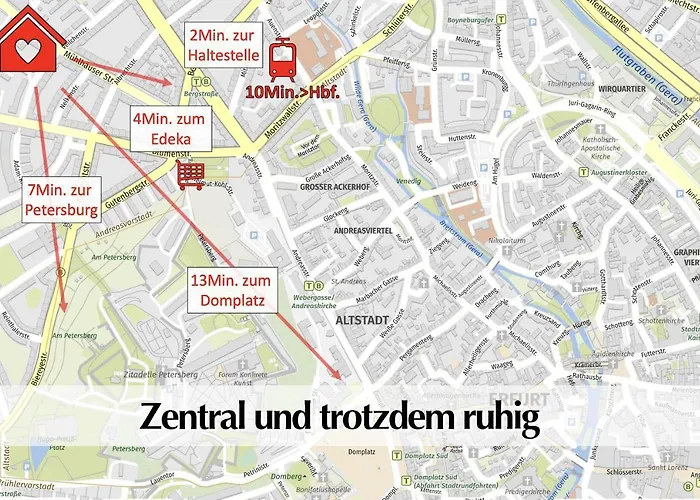 Lejlighed Helle 80m2 Maisonette Mit Tollem Balkon Ins Gruene, Kingsize Bett, Smart-tv - Nur Ein Kurzer Spaziergang In Altstadt Und Zum Domplatz - Kostenlose Parkplaetze In Den Umliegenden Strassen - Ausgewaehlte Empfehlungen Fuer Inklusive *