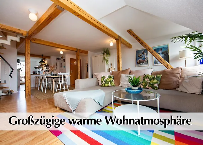 Helle 80m2 Maisonette Mit Tollem Balkon Ins Gruene, Kingsize Bett, Smart-tv - Nur Ein Kurzer Spaziergang In Altstadt Und Zum Domplatz - Kostenlose Parkplaetze In Den Umliegenden Strassen - Ausgewaehlte Empfehlungen Fuer Inklusive *