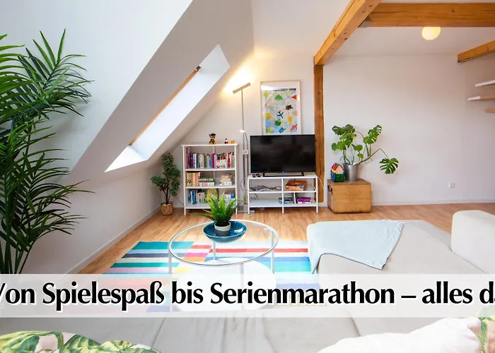 Helle 80m2 Maisonette Mit Tollem Balkon Ins Gruene, Kingsize Bett, Smart-tv - Nur Ein Kurzer Spaziergang In Altstadt Und Zum Domplatz - Kostenlose Parkplaetze In Den Umliegenden Strassen - Ausgewaehlte Empfehlungen Fuer Inklusive Erfurt